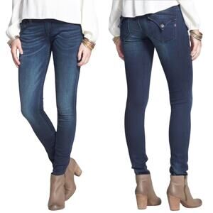 Vigoss The New York Skinny Jeans Flap Back Pockets Low Rise Dark Wash Size 28